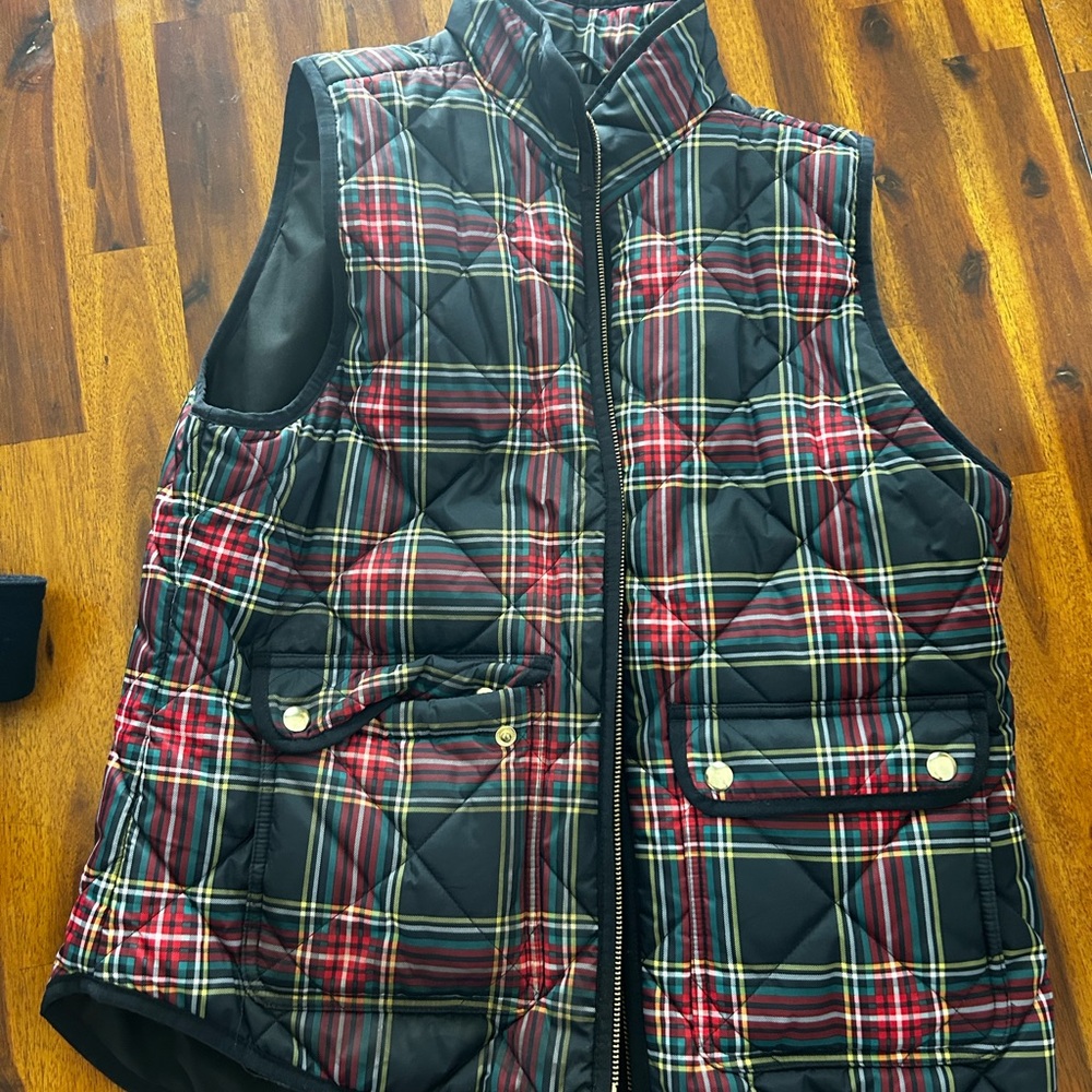 J.crew tartan vest